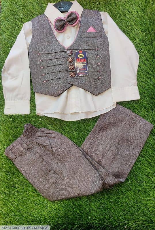 full suit •  Material: Cotton •  Pattern: Plain •  Gender: Boy's 7