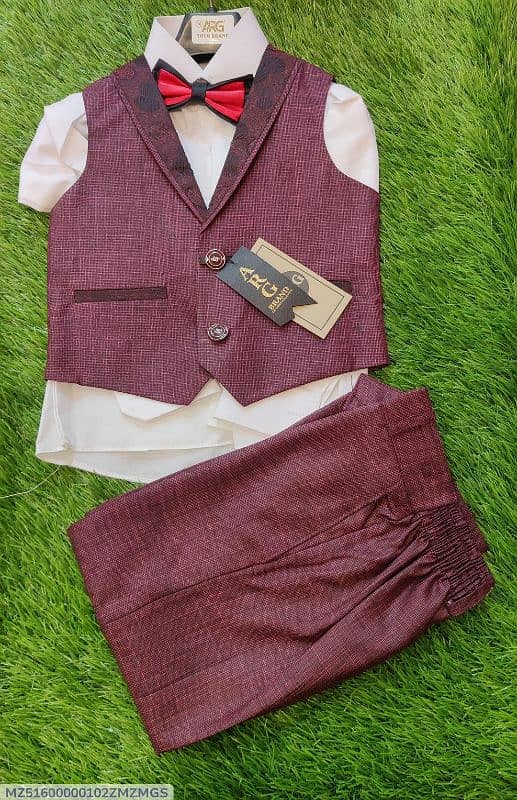 full suit •  Material: Cotton •  Pattern: Plain •  Gender: Boy's 8