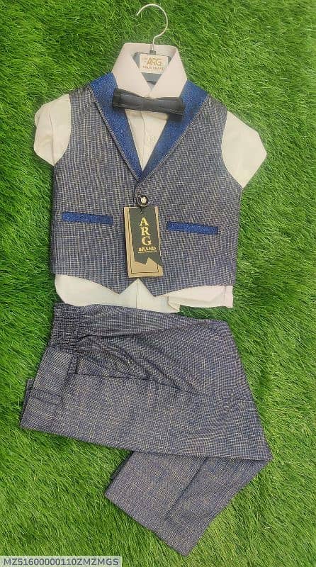 full suit •  Material: Cotton •  Pattern: Plain •  Gender: Boy's 9