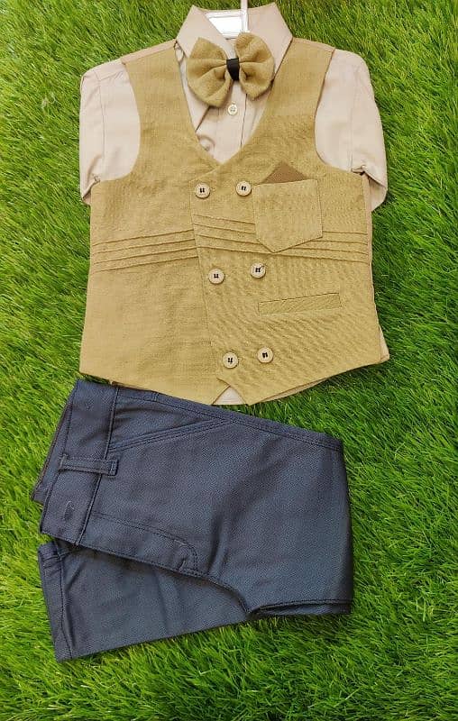 full suit •  Material: Cotton •  Pattern: Plain •  Gender: Boy's 12