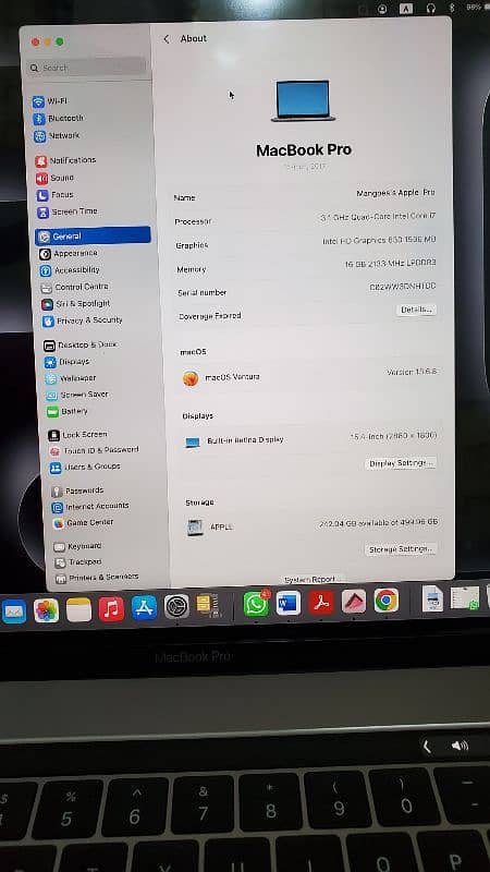 macbook pro 2017 i7 2