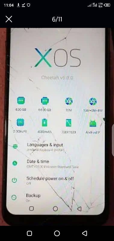 infinix s4 4GB 64gb 6