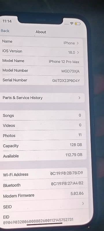 iphone 12pro max non pta  128GB factory unlocked face id true tone ok 3