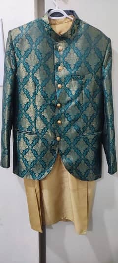 jamawar prince coat with suit 0