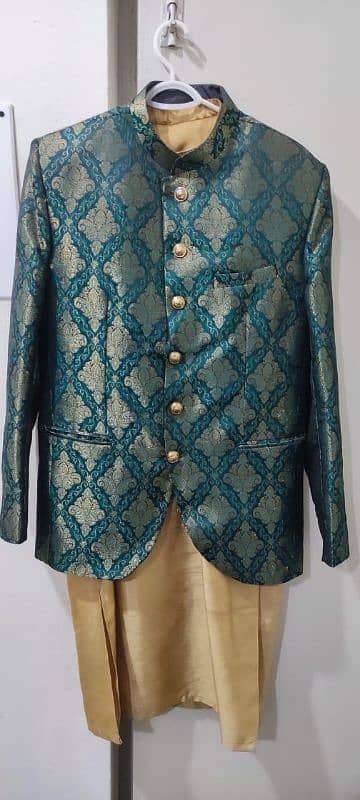 jamawar prince coat with suit 2