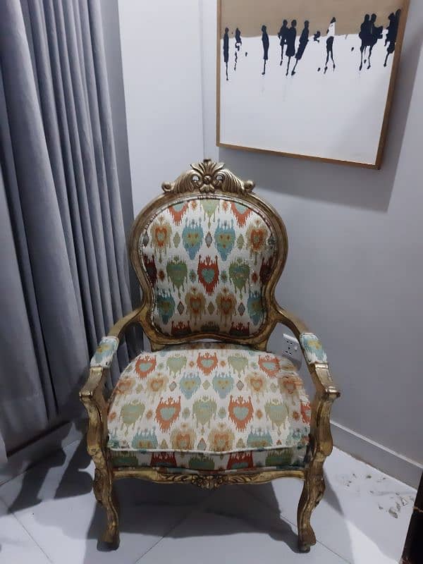 golden leafing bedroom chair for sale 2