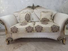 Complete Turkish style sofa set with 3 tables and hand cycle