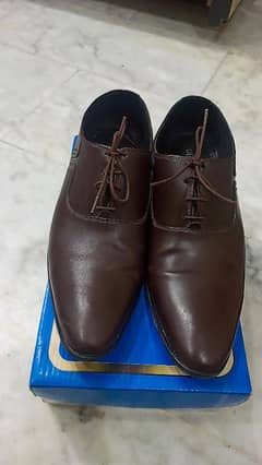 Borjan formal Shoe actual price 7000 size 10 Coffee Brown Color