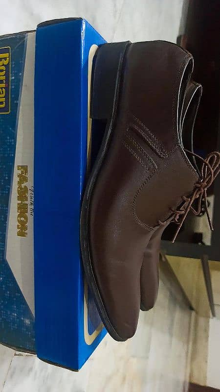 Borjan formal Shoe actual price 7000 size 10 Coffee Brown Color 1