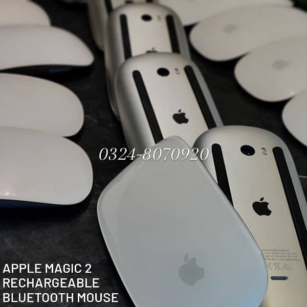 Apple Magic Mouse 2 & Keyboard 2 Wireless Bluetooth Rechargeable White 5