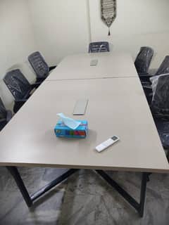 Meeting Room Table and 8 Chairs Untouched Like Brand New