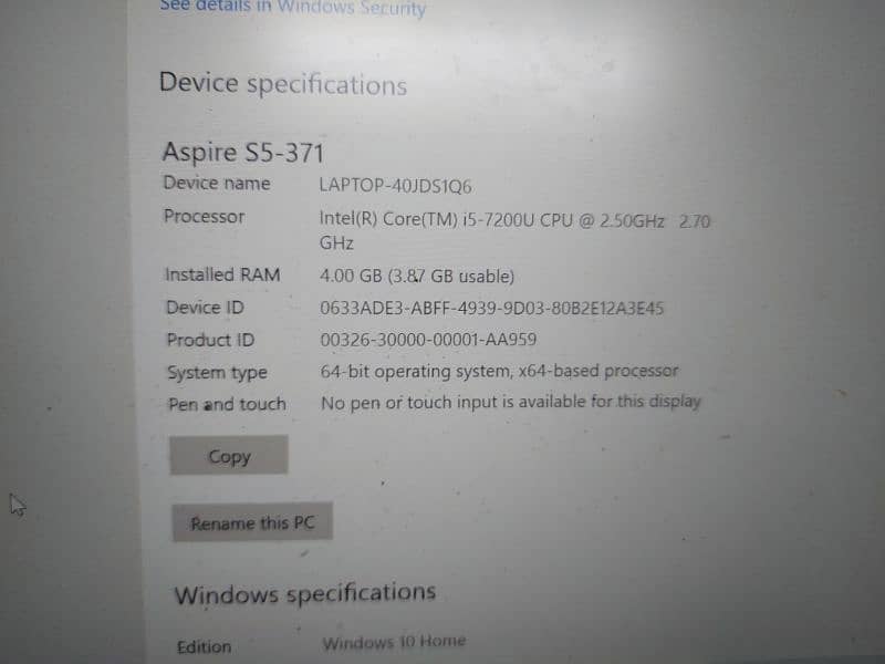 Acer laptop 1