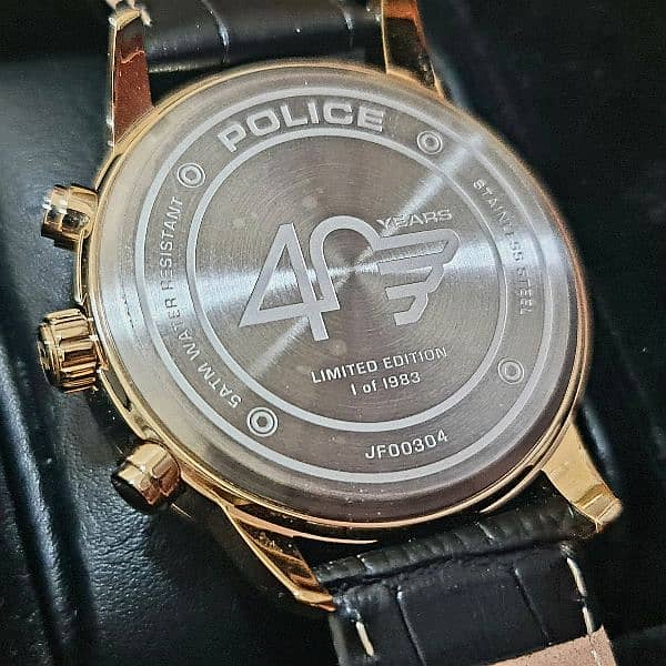 POLICE UK BRAND 40TH ANNIVERSARY SPECIAL EDITION WATCH 100% ORIGINAL 1