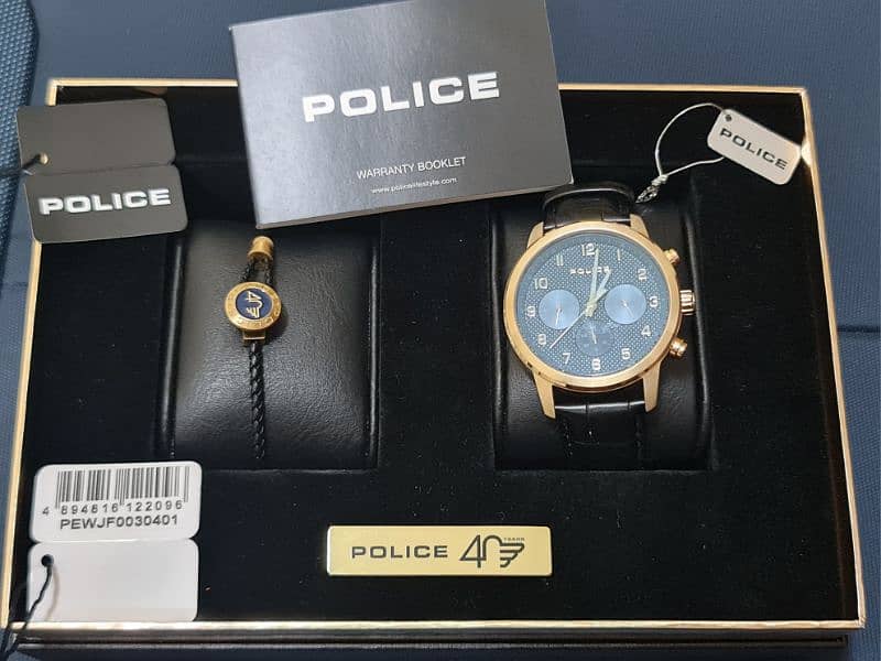 POLICE UK BRAND 40TH ANNIVERSARY SPECIAL EDITION WATCH 100% ORIGINAL 2