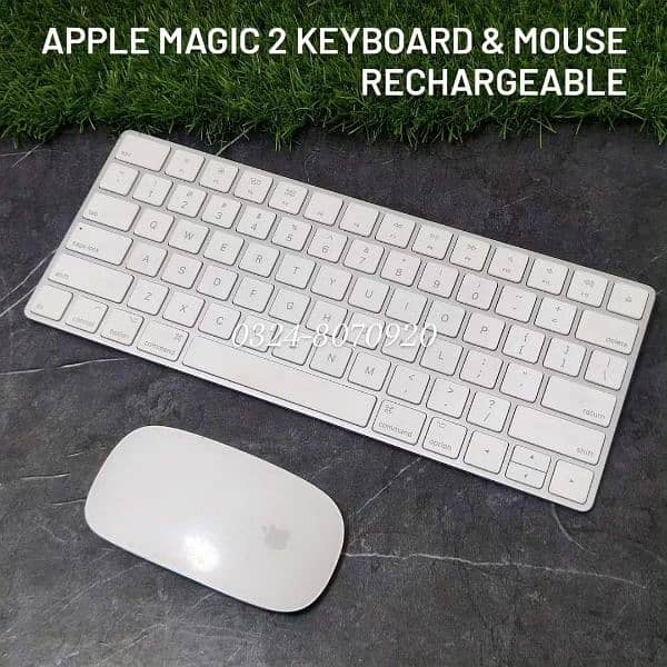 Apple Magic Keyboard & Mouse 1 2 3 Bluetooth Rechargeable Numeric Mini 4