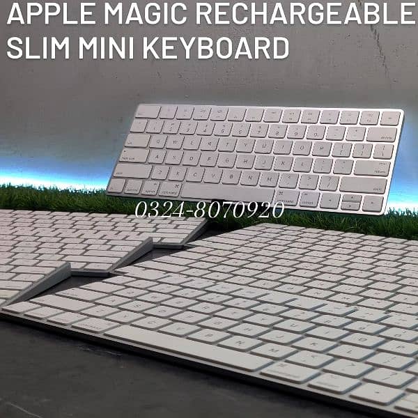 Apple Magic Keyboard & Mouse 1 2 3 Bluetooth Rechargeable Numeric Mini 9