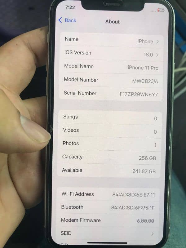 iphone 11 pro 256 gb pta approved 6