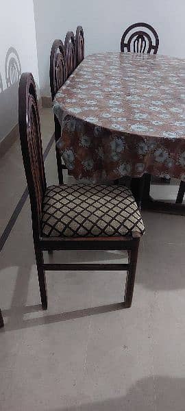 8 Chair Pure Wood Used Dining Table For Sale 1