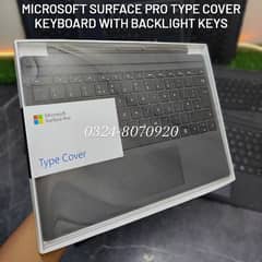 MICROSOFT SURFACE PRO TYPE COVER KEYBOARD WITH BACKLIGHT KEYS 7 6 5 4