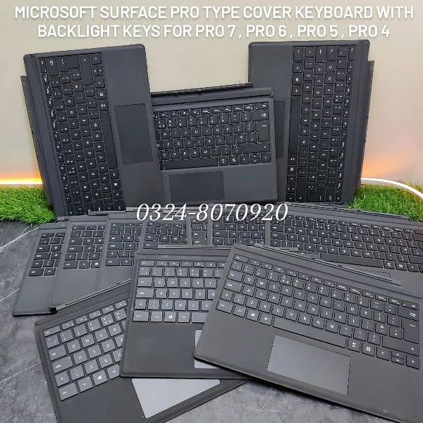 MICROSOFT SURFACE Pro 7 Pro 4 Pro 6 Pro 5 Keyboard Case Cover - Black 0