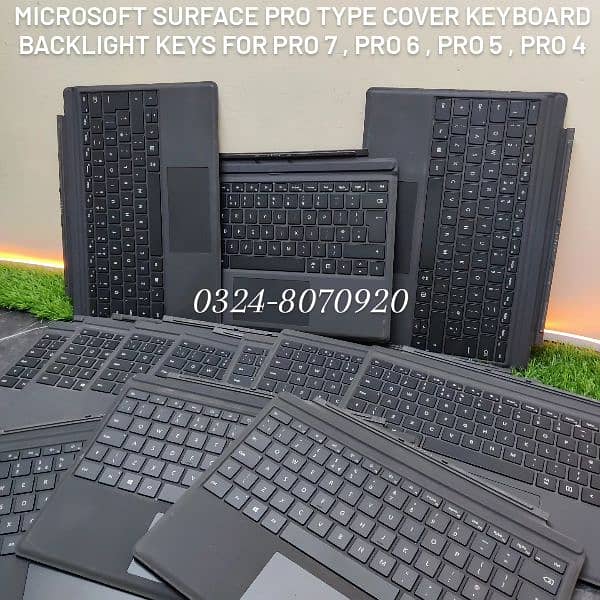 MICROSOFT SURFACE Pro 7 Pro 4 Pro 6 Pro 5 Keyboard Case Cover - Black 2