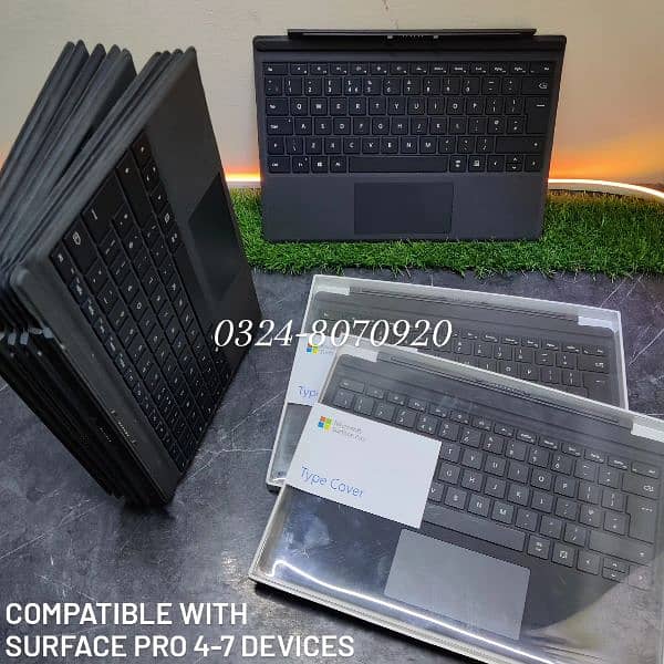 MICROSOFT SURFACE Pro 7 Pro 4 Pro 6 Pro 5 Keyboard Case Cover - Black 3