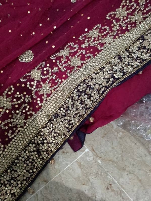 barat lehenga and walima maxi 2