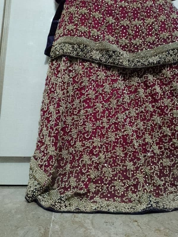 barat lehenga and walima maxi 7