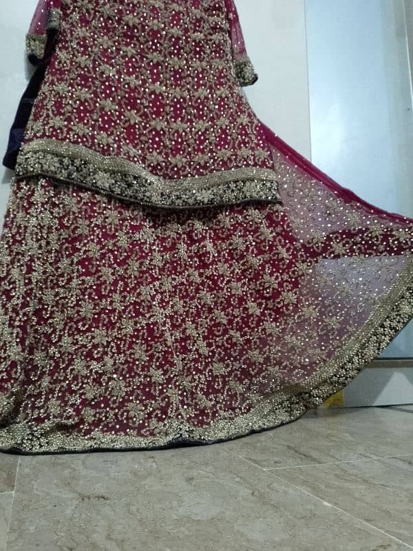 barat lehenga and walima maxi 9