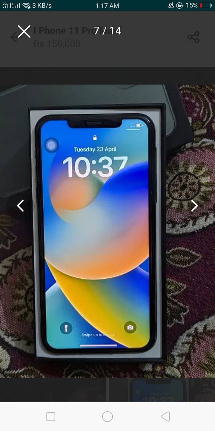 Iphone 11 pro max 64 gb non pta 12