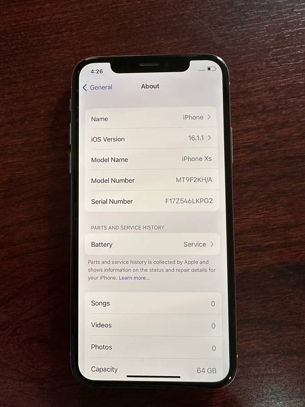 iphone xs 64 gb dual sim pta approved ( final price ) 4