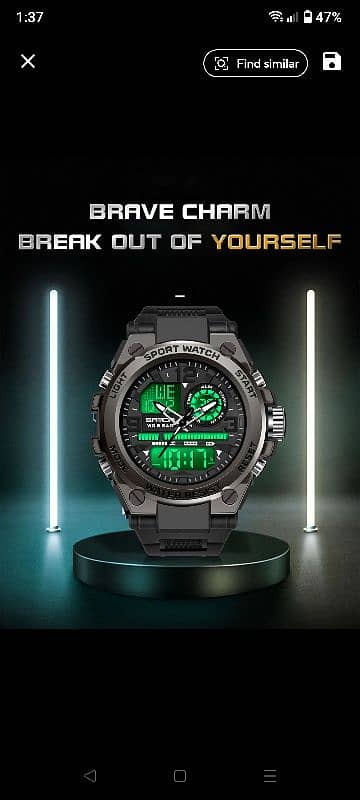 Sanda brand Sports Military Watch Unique Dual Display Design, 6