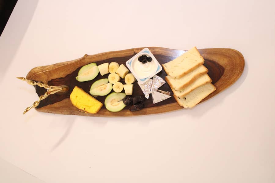 Wooden Tray with Markhor Knob/  WOOD tray / kitchen use products 2