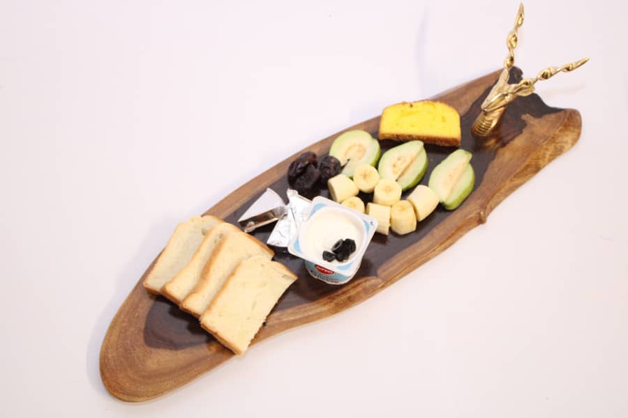 Wooden Tray with Markhor Knob/  WOOD tray / kitchen use products 3