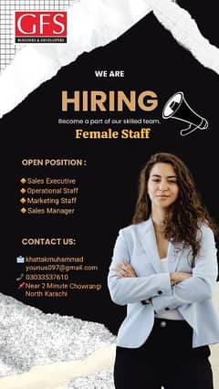 Hiring Female Staff