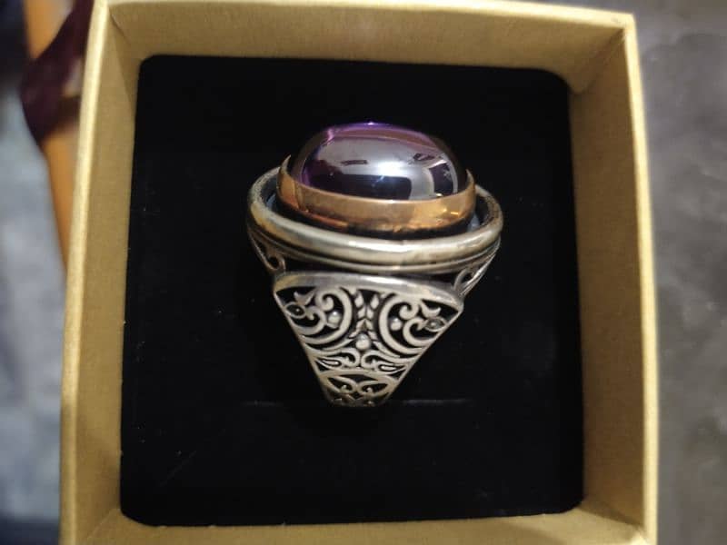 Turkish brand purple neelum stone ring O321,550,8007 0