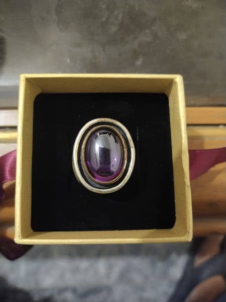 Turkish brand purple neelum stone ring O321,550,8007 3