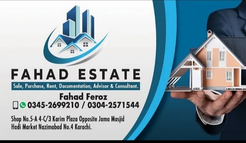 NEW 2 BED DD FLAT FOR RENT NAZIMABAD NO. 4 22