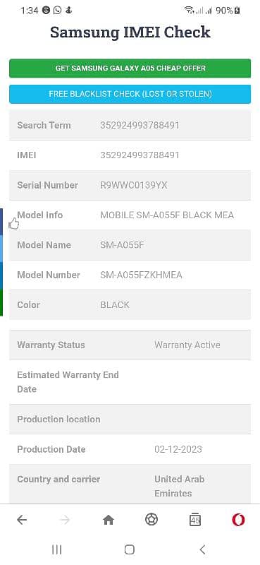 Samsung galaxy A05 (6/128) 6