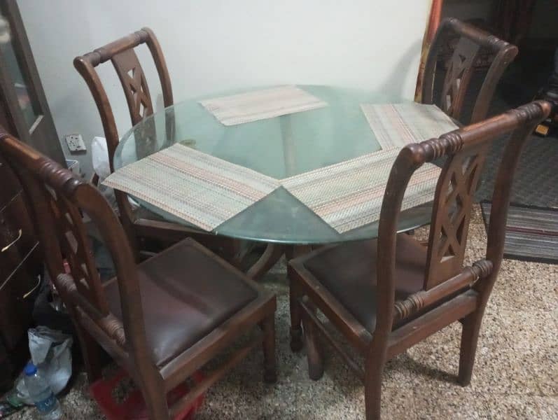 4 Seater Wooden Dining table 2