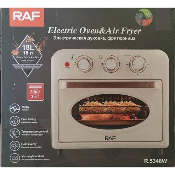 RAF NEW AIR FRYER AND OVEN TOASTER 2 IN 1 AIRFRYER IMPORTED 18 LITER 11