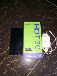 Infinix hot 30 8+8ram 128rom box and charger 10 by 10