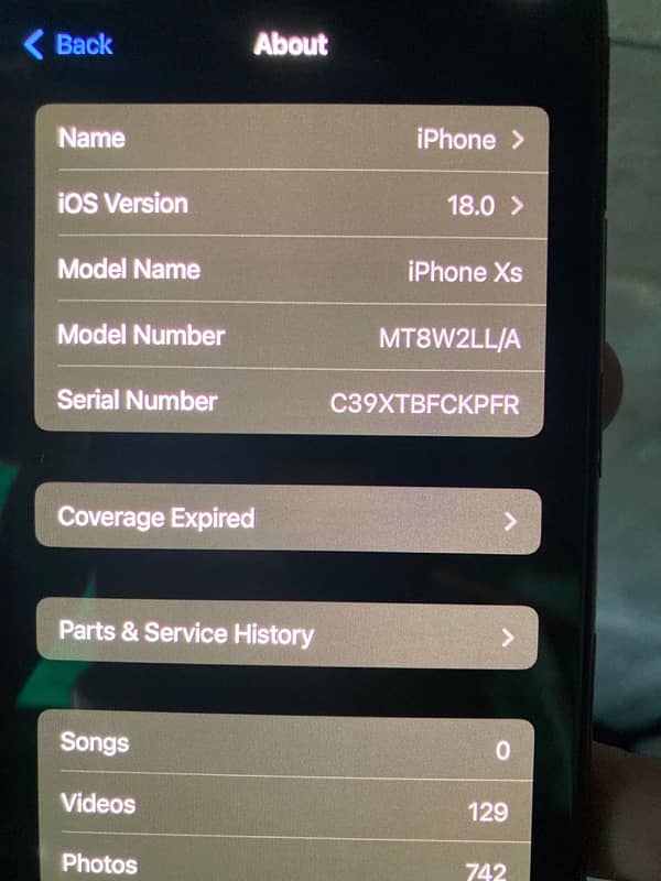 Iphone XS 64GB Non pta 10