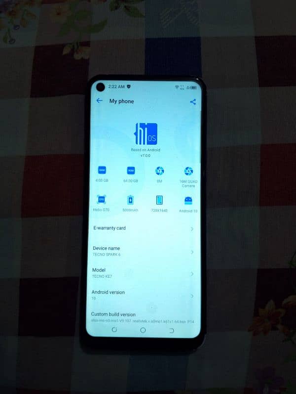 Tecno spark 6 4/64 all ok set with box for sale 1