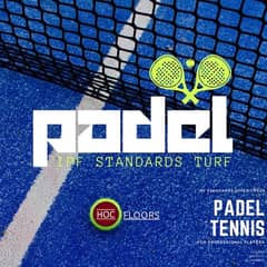 padel tennis, Structure and flooring, imported