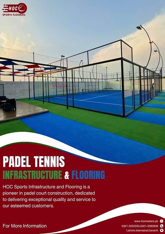 padel tennis, Structure and flooring, imported 1