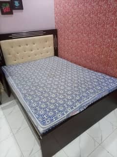 Queen size bed with mattress for sale