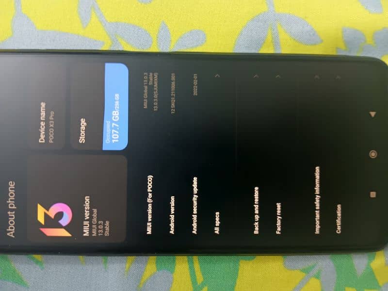 Poco x3 Pro 8GB Ram 256GB 3