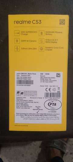 realme c53 ram 6 room 128 condition 10/10 no any fault complete box