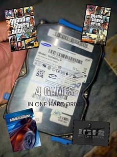 GTA 5 AND 3 MORE GAMES IN HARD DRIVE